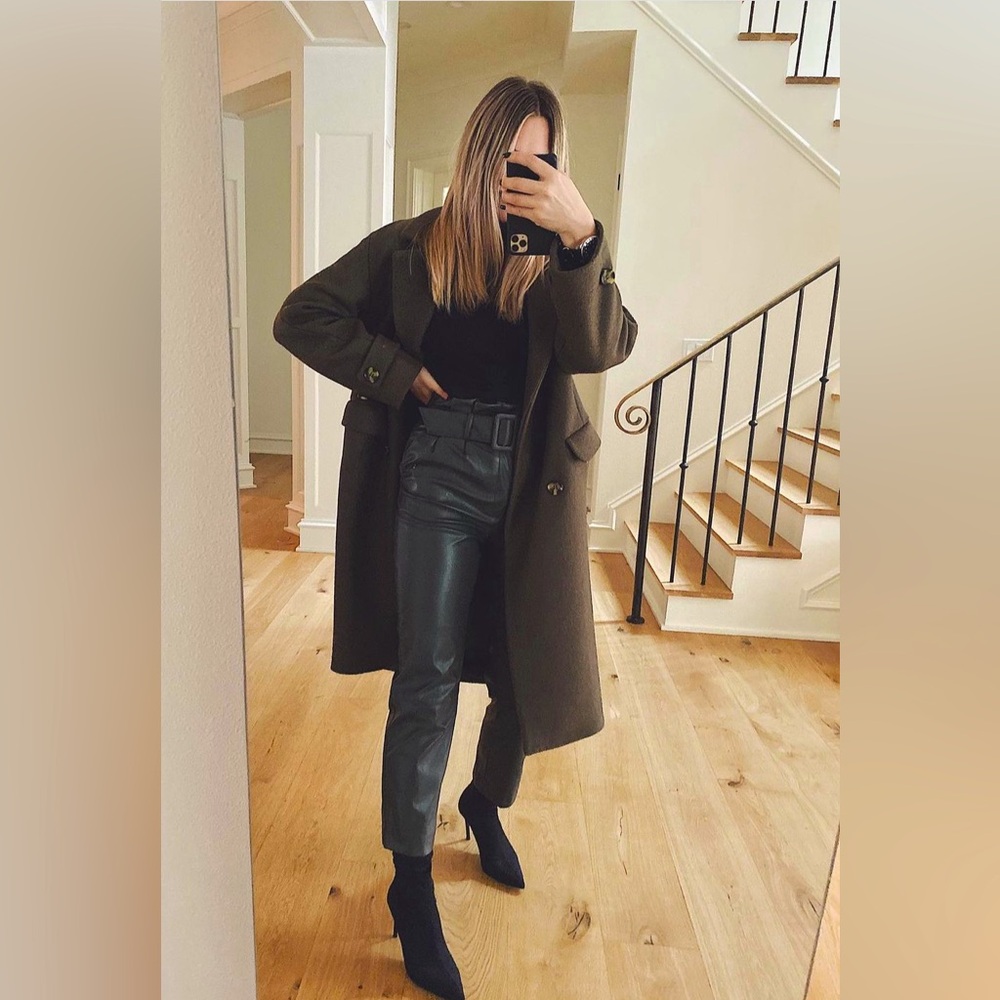 New! H&M faux leather pants